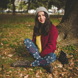 Pastel floral leggings