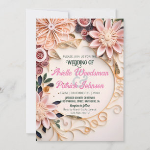 Pastel Floral Lijst Weddenschap Gepersonaliseerd Q Kaart