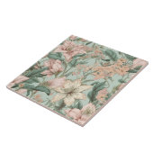 Pastel Floral Lilies Tegeltje (Zijkant)