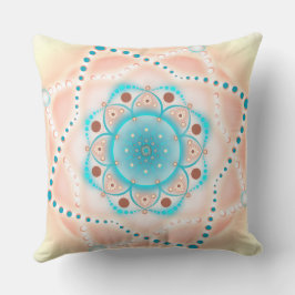 Pastel Floral Mandala Kussen
