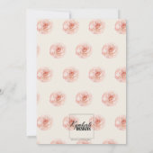 Pastel Floral met de spuit sparen de Datum Kaart (Achterkant)