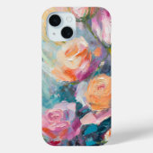 Pastel Floral Modern impressionistisch schilderij Case-Mate iPhone Case (Achterkant)
