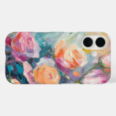 Pastel Floral Modern impressionistisch schilderij Case-Mate iPhone Case (Achterkant (horizontaal))