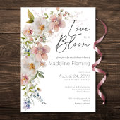 Pastel Floral Modern Love in Bloom Vrijgezellenfee Kaart