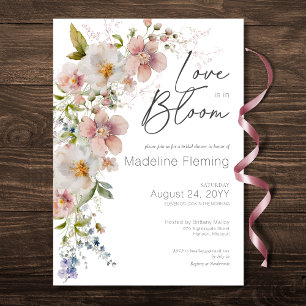 Pastel Floral Modern Love in Bloom Vrijgezellenfee Kaart