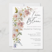 Pastel Floral Modern Love in Bloom Vrijgezellenfee Kaart (Voorkant)