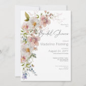 Pastel Floral Modern Vrijgezellenfeest Kaart (Voorkant)