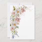 Pastel Floral Modern Vrijgezellenfeest Kaart (Achterkant)