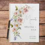 Pastel Floral Modern Wedding Planner<br><div class="desc">Dit eenvoudige maar elegante ontwerp kenmerkt een bouquet van roze,  gele,  en lavendere bloemen met groen op een getextureerde witte achtergrond van de waterverf. Het is creëer door de Pastel Floral Modern Wedding Suite met uitnodigingen en kaarten die bij de Pastel Farmhouse Press horen.</div>