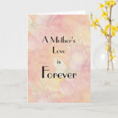 Pastel Floral-Moederdag Kaart (Gele Bloem)