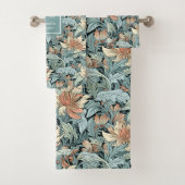 Pastel Floral Morris Geïnspireerd Badhanddoek Bad Handdoek (Insitu)