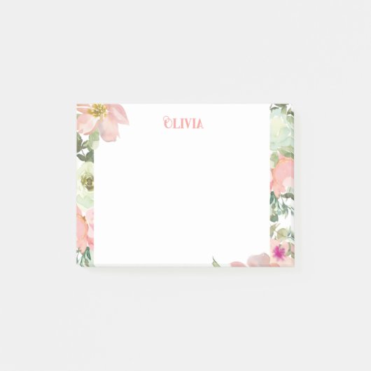 Pastel Floral op maat Post-it® Notes (Voorkant)