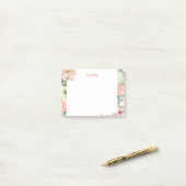 Pastel Floral op maat Post-it® Notes (Op bureau)