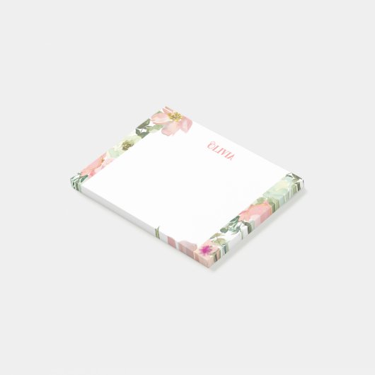 Pastel Floral op maat Post-it® Notes (Schuin)