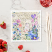 Pastel Floral Paper Napkin Servet (Insitu)
