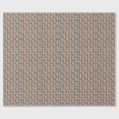 Pastel Floral patroon C01 DGrey BG Cadeaupapier (Vlak)