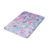 *~* Pastel Floral Pattern Blue Pink FLowers  Badmat (Gekanteld)