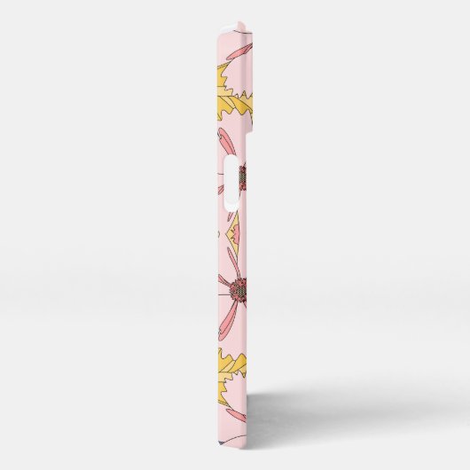 Pastel Floral Pattern– Cute Aesthetic Flower iPhone Hoesje (Rechterkant)