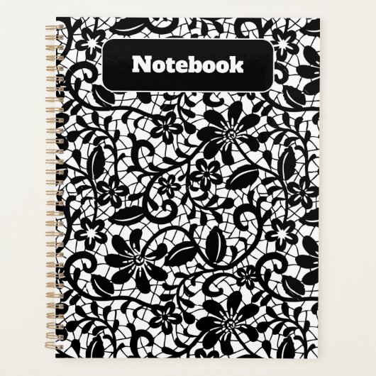 Pastel Floral Pattern Esthetisch Notitieboek (Voorkant)