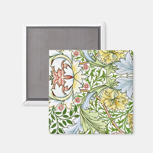 Pastel Floral Pattern Magneet (Voorkant / Achterkant)