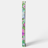 Pastel Floral Pattern Phone Case Samsung Galaxy Hoesje (Linkerkant)