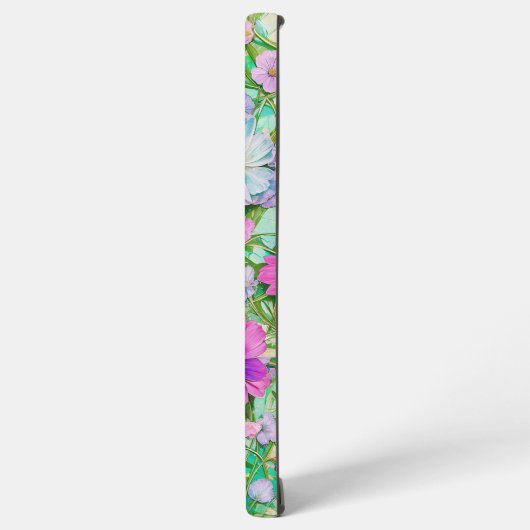Pastel Floral Pattern Phone Case Samsung Galaxy Hoesje (Linkerkant)