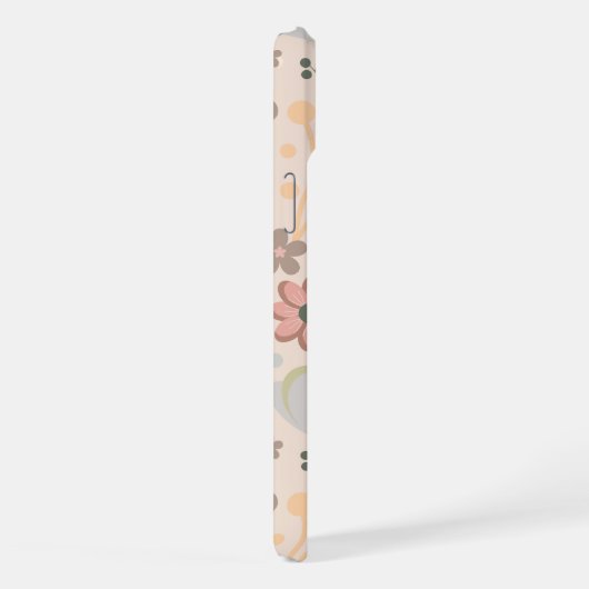Pastel Floral Pattern– Soft Aesthetic Flower iPhone Hoesje (Rechterkant)