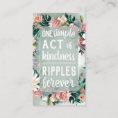 Pastel Floral Pay it Forward Random Act Kindness Visitekaartje (Voorkant)