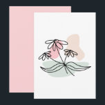 Pastel Floral Pencil Tekening Kaart<br><div class="desc">Pastel Floral Pencil Uitnodiging & Stationery > Uitnodigingen en aankondigingen</div>