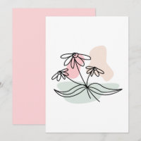 Pastel Floral Pencil Tekening