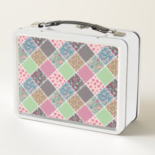 Pastel Floral Quilt Squares (Achterkant)