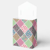 Pastel Floral Quilt Squares Bedankdoosjes (Geopend)