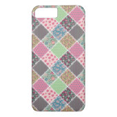 Pastel Floral Quilt Squares Case-Mate iPhone Case (Achterkant)