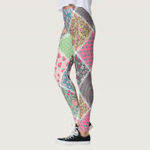 Pastel Floral Quilt Squares Leggings (Links)