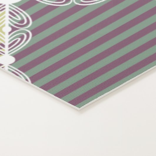 Pastel Floral Quilt Squares Yogamat (Detail)