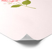 Pastel Floral Ribbon Poster – Soft Girl Esthetisch (Hoek)