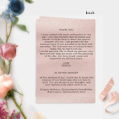 Pastel Floral Roos Gold Quinceañera Folded Program