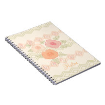 Pastel Floral Spiral Notitieboek