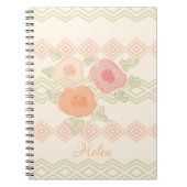 Pastel Floral Spiral Notitieboek (Voorkant)