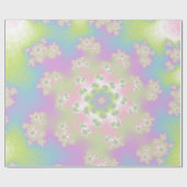 Pastel Floral Sprinkles Cadeaupapier (Vlak)