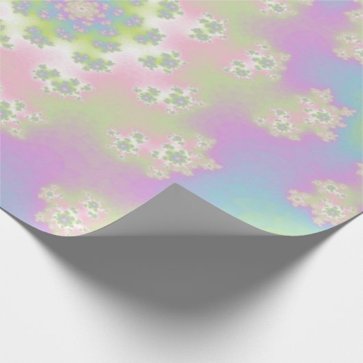 Pastel Floral Sprinkles Cadeaupapier (Hoek)