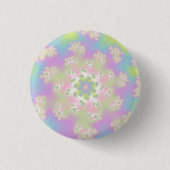Pastel Floral Sprinkles Ronde Button 3,2 Cm (Voorkant)
