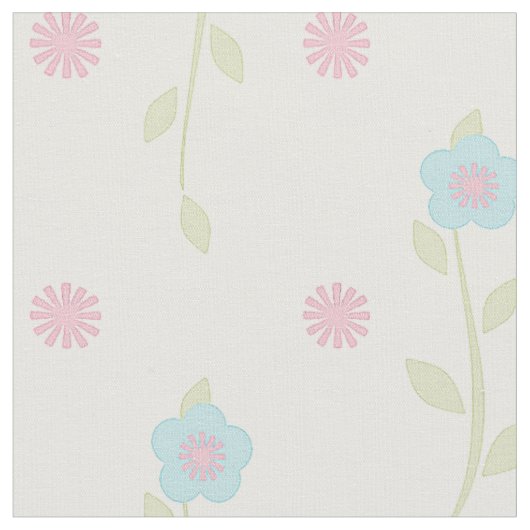 Pastel Floral Stof (Close Up)