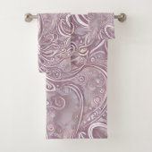 Pastel Floral Swirls Bad Handdoek (Insitu)