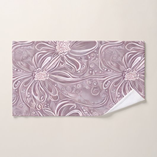 Pastel Floral Swirls Bad Handdoek (Handdoek)