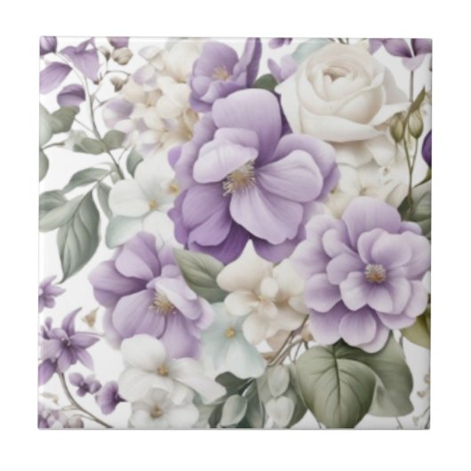 pastel floral tegeltje (Voorkant)