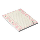 Pastel Floral To Do List Planner Design Notitieblok (Schuin)