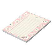 Pastel Floral To Do List Planner Design Notitieblok (Linkerzijde)