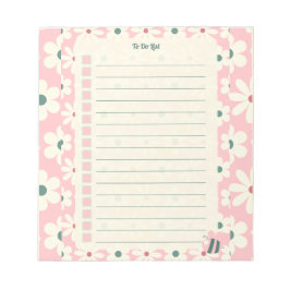 Pastel Floral To Do List Planner Design Notitieblok