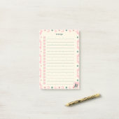 Pastel Floral To Do List Planner Design Post-it® Notes (Op bureau)